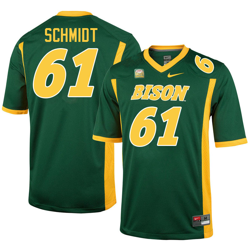 North Dakota State Bison #61 Gage Schmidt College Football Jerseys Stitched-Green